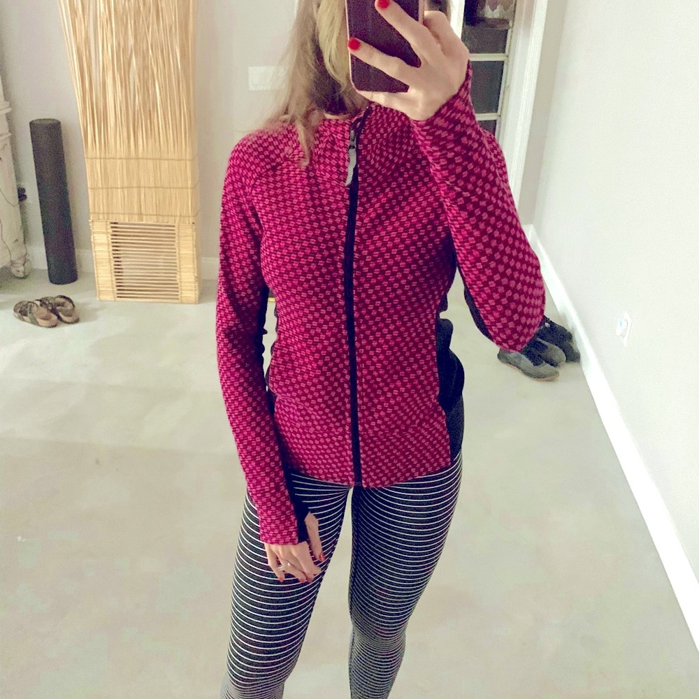 Pink Lululemon jacket size 6
